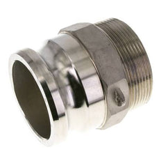 Acoplamiento de acero inoxidable Camlock DN 75 (3'') Rosca NPT macho de 3'' Tipo F MIL-C-27487