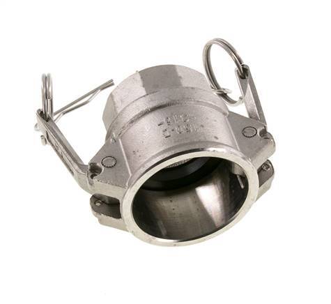 Acoplamiento de acero inoxidable Camlock DN 40 (1 1/2'') Rosca NPT hembra de 1 1/2'' Tipo D MIL-C-27487