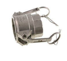 Acoplamiento de acero inoxidable Camlock DN 40 (1 1/2'') Rosca NPT hembra de 1 1/2'' Tipo D MIL-C-27487