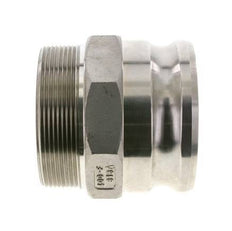 Acoplamiento de acero inoxidable Camlock DN 90 (4'') Rosca NPT macho de 4'' Tipo F MIL-C-27487