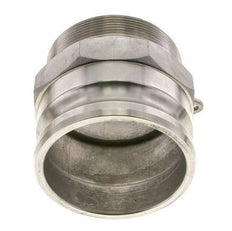 Acoplamiento de acero inoxidable Camlock DN 90 (4'') Rosca NPT macho de 4'' Tipo F MIL-C-27487