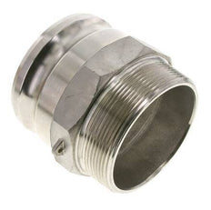 Acoplamiento de acero inoxidable Camlock DN 90 (4'') Rosca NPT macho de 4'' Tipo F MIL-C-27487