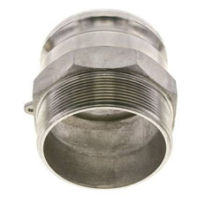 Acoplamiento de acero inoxidable Camlock DN 90 (4'') Rosca NPT macho de 4'' Tipo F MIL-C-27487