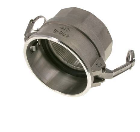 Acoplamiento de acero inoxidable Camlock DN 90 (4'') Rosca NPT hembra de 4'' Tipo D MIL-C-27487