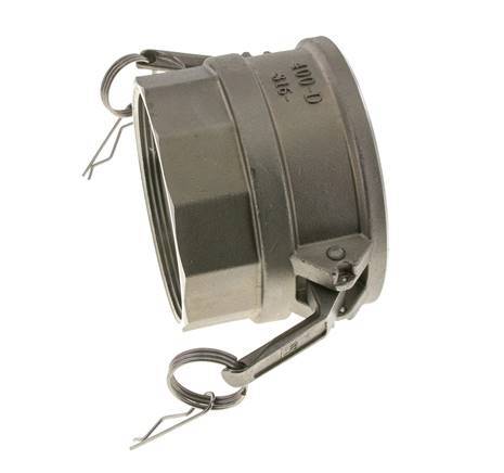Acoplamiento de acero inoxidable Camlock DN 90 (4'') Rosca NPT hembra de 4'' Tipo D MIL-C-27487