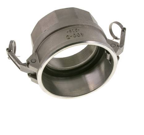 Acoplamiento de acero inoxidable Camlock DN 90 (4'') Rosca NPT hembra de 4'' Tipo D MIL-C-27487