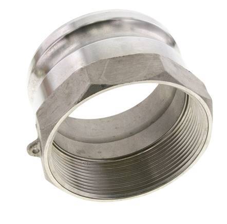 Acoplamiento de acero inoxidable Camlock DN 90 (4'') Rosca NPT hembra de 4'' Tipo A MIL-C-27487