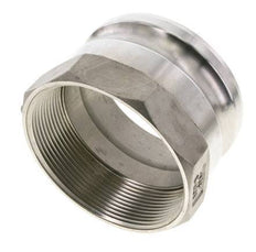 Acoplamiento de acero inoxidable Camlock DN 90 (4'') Rosca NPT hembra de 4'' Tipo A MIL-C-27487