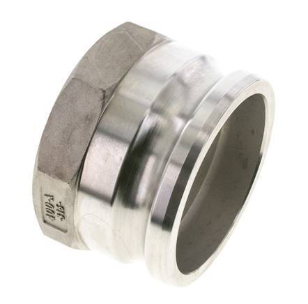 Acoplamiento de acero inoxidable Camlock DN 90 (4'') Rosca NPT hembra de 4'' Tipo A MIL-C-27487