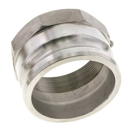 Acoplamiento de acero inoxidable Camlock DN 90 (4'') Rosca NPT hembra de 4'' Tipo A MIL-C-27487