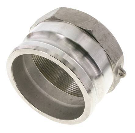 Acoplamiento de acero inoxidable Camlock DN 90 (4'') Rosca NPT hembra de 4'' Tipo A MIL-C-27487