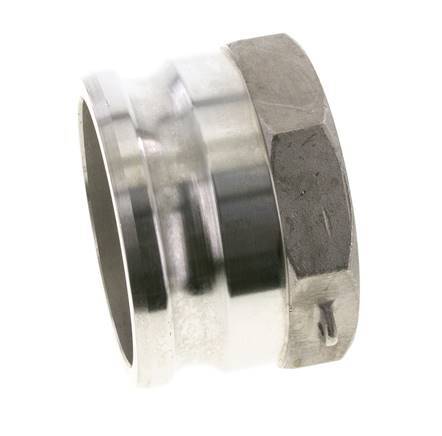 Acoplamiento de acero inoxidable Camlock DN 90 (4'') Rosca NPT hembra de 4'' Tipo A MIL-C-27487