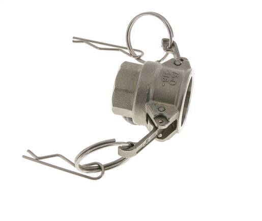 Acoplamiento de acero inoxidable Camlock DN 20 (3/4'') Rosca NPT hembra de 3/4'' Tipo D MIL-C-27487