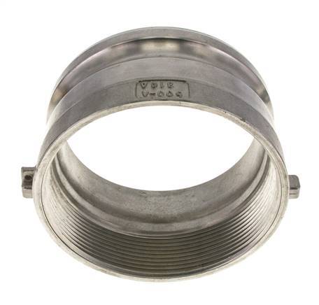 Acoplamiento de acero inoxidable Camlock DN 120 (5'') Rosca NPT hembra de 5'' Tipo A MIL-C-27487