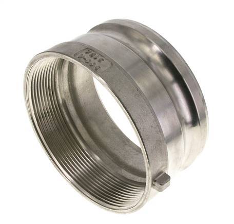 Acoplamiento de acero inoxidable Camlock DN 120 (5'') Rosca NPT hembra de 5'' Tipo A MIL-C-27487