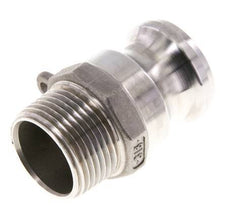 Acoplamiento de acero inoxidable Camlock DN 25 (1'') Rosca NPT macho de 1'' Tipo F MIL-C-27487