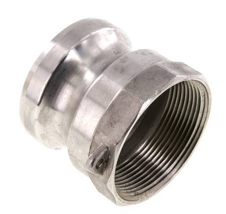 Acoplamiento de acero inoxidable Camlock DN 50 (2'') Rosca NPT hembra de 2'' Tipo A MIL-C-27487