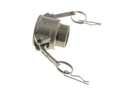 Acoplamiento de acero inoxidable Camlock DN 40 (1 1/2'') Rosca NPT macho de 1 1/2'' Tipo B MIL-C-27487