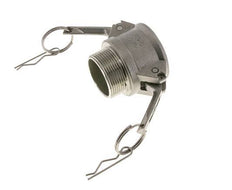 Acoplamiento de acero inoxidable Camlock DN 40 (1 1/2'') Rosca NPT macho de 1 1/2'' Tipo B MIL-C-27487