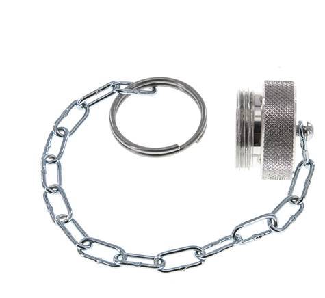 NPT 1/4" Tapa de protección contra el polvo de aluminio para el enchufe con cadena