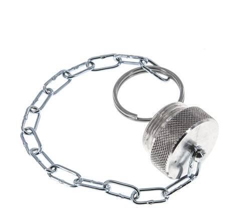 NPT 1/4" Tapa de protección contra el polvo de aluminio para el enchufe con cadena