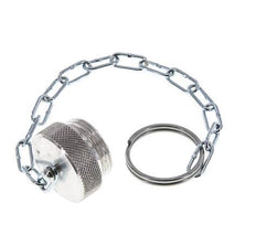 NPT 1/4" Tapa de protección contra el polvo de aluminio para el enchufe con cadena