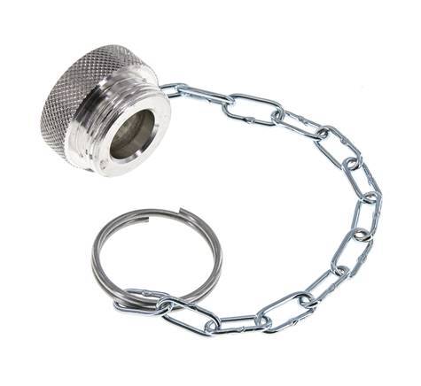 NPT 1/4" Tapa de protección contra el polvo de aluminio para el enchufe con cadena