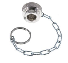 NPT 1/4" Tapa de protección contra el polvo de aluminio para el enchufe con cadena
