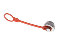 Tapa de protección contra el polvo de aluminio NPT 3/8" para el enchufe de acoplamiento