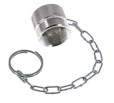 Tapa de protección contra el polvo de aluminio NPT 1/4" para tapón de acoplamiento con cadena