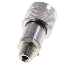 Acoplamiento hidráulico de acero DN 10 con rosca NPT macho de 3/8 pulgadas ISO 14540 D 19 mm