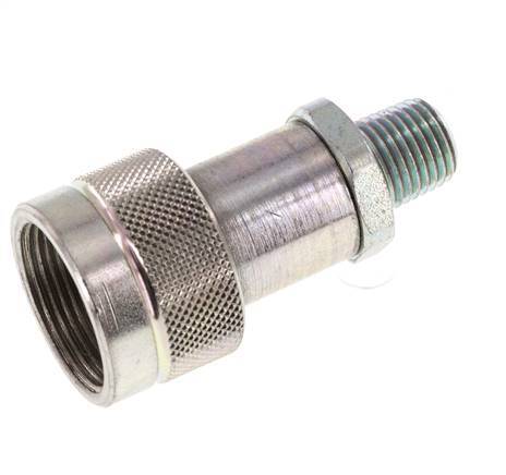 Acero DN 6.3 Acoplamiento hidráulico Enchufe 1/4 pulgada rosca NPT macho ISO 14540 D 15.9 mm