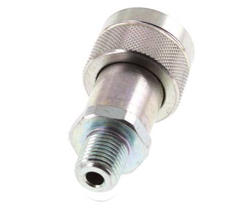 Acero DN 6.3 Acoplamiento hidráulico Enchufe 1/4 pulgada rosca NPT macho ISO 14540 D 15.9 mm