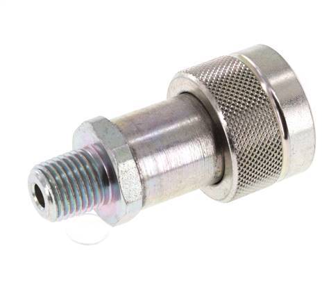 Acero DN 6.3 Acoplamiento hidráulico Enchufe 1/4 pulgada rosca NPT macho ISO 14540 D 15.9 mm