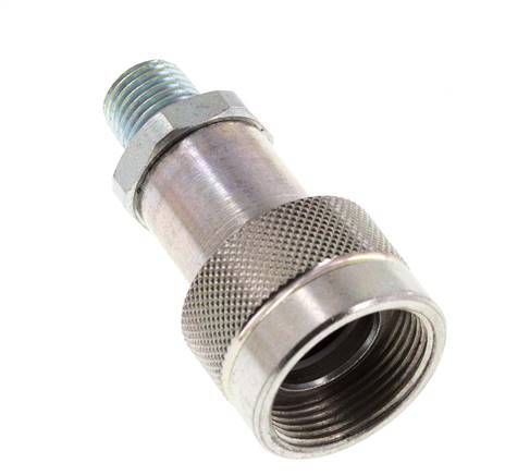 Acero DN 6.3 Acoplamiento hidráulico Enchufe 1/4 pulgada rosca NPT macho ISO 14540 D 15.9 mm