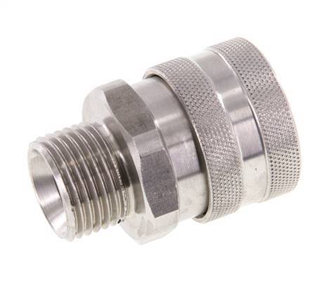 Acoplamiento de acero inoxidable DN 12 para pistola pulverizadora con rosca hembra de 1/2 pulgada