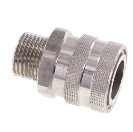 Acoplamiento de acero inoxidable DN 12 para pistola pulverizadora con rosca hembra de 1/2 pulgada