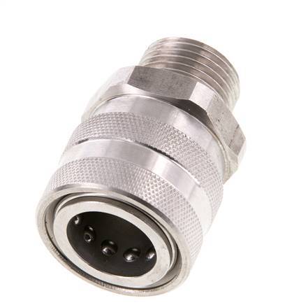 Acoplamiento de acero inoxidable DN 12 para pistola pulverizadora con rosca hembra de 1/2 pulgada