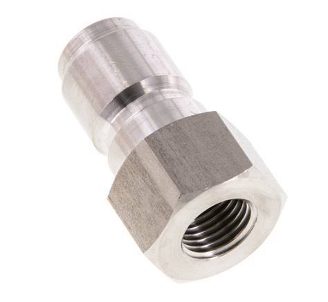 Acoplamiento de acero inoxidable DN 12 para el enchufe de la pistola pulverizadora G 1/4 pulgadas rosca macho