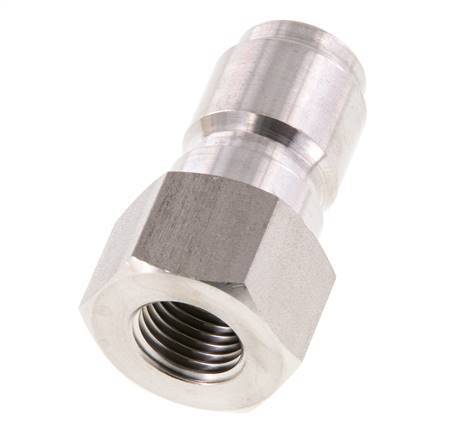 Acoplamiento de acero inoxidable DN 12 para el enchufe de la pistola pulverizadora G 1/4 pulgadas rosca macho