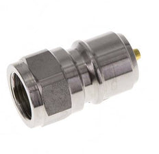 Acoplamiento de acero inoxidable DN 10 para enchufe de lavadora G 3/8 pulgadas rosca macho doble cierre