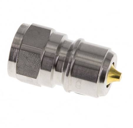 Acoplamiento de acero inoxidable DN 10 para enchufe de lavadora G 3/8 pulgadas rosca macho doble cierre