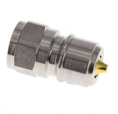 Acoplamiento de acero inoxidable DN 10 para enchufe de lavadora G 3/8 pulgadas rosca macho doble cierre