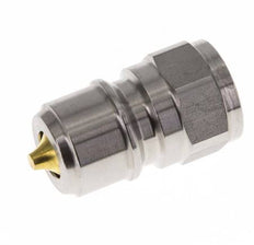 Acoplamiento de acero inoxidable DN 10 para enchufe de lavadora G 3/8 pulgadas rosca macho doble cierre