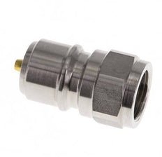 Acoplamiento de acero inoxidable DN 10 para enchufe de lavadora G 3/8 pulgadas rosca macho doble cierre