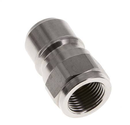 Acoplamiento de acero inoxidable DN 10 para enchufe de lavadora G 3/8 pulgadas rosca macho doble cierre