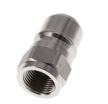 Acoplamiento de acero inoxidable DN 10 para enchufe de lavadora G 3/8 pulgadas rosca macho doble cierre