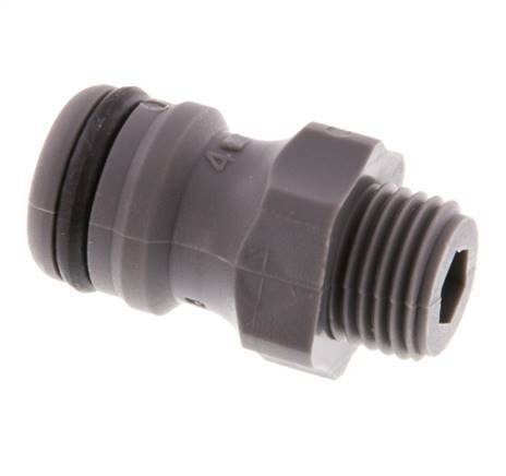 1/4'' Racor de plástico para manguera de jardín macho GARDENA