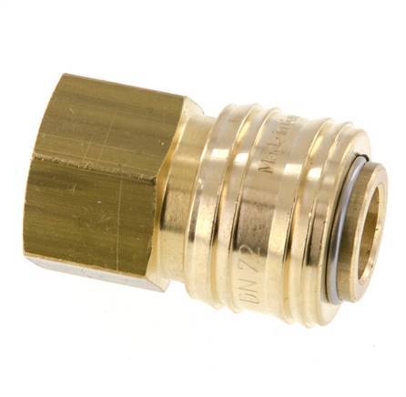 Acoplamiento de aire de latón DN 7.2 (Euro) Enchufe G 1/2 pulgada hembra FKM