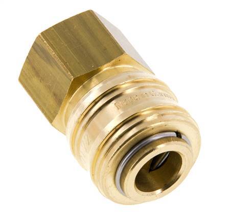 Acoplamiento de aire de latón DN 7.2 (Euro) Enchufe G 1/2 pulgada hembra FKM
